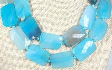 Agates bleues du Brésil - Équilibrent les émotions et