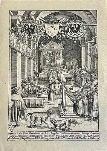 Hans Weiditz (after) - Messa di Massimiliano I d’Asburgo