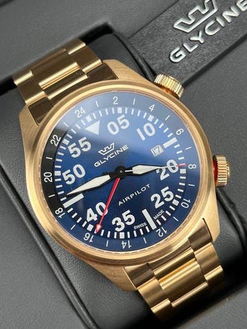 Glycine - Airpilot GMT Date - GL0350 - Heren - 2020+, Nieuw
