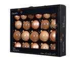 Kerstballen Glas Peach Pearl 7 cm Set van 21, Nieuw