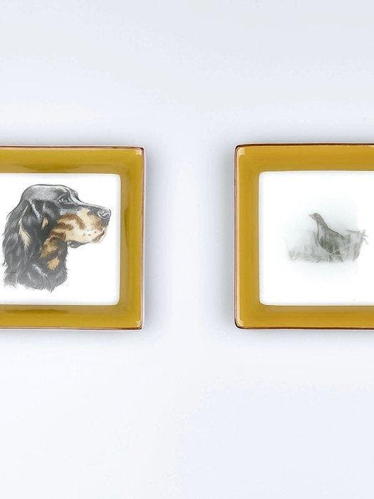 Hermès - Cendrier (2) - Porcelaine, Antiquités & Art, Antiquités | Verre & Cristal