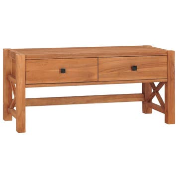 vidaXL Tv-meubel 100x40x45 cm teakhout, Verzenden, Nieuw