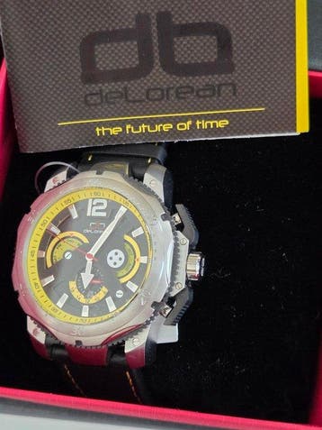 DeLorean Watch Uhr Full Calendar - Back to the Future - 50, Nieuw