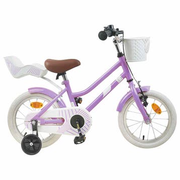 vidaXL Kinderfiets 12 Inch voor 2-4 jaar oud Paars, Verzenden, Nieuw