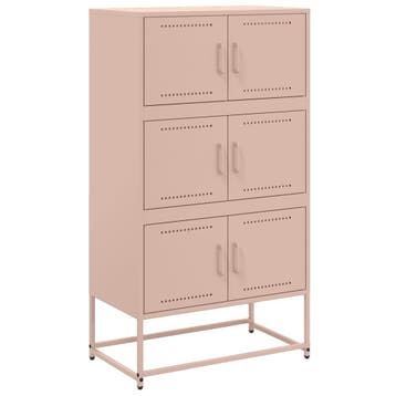Dressoir roze: Unieke industriele eyecatcher voor je inte..., Huis en Inrichting, Gebruikt, Verzenden, 50 tot 100 cm, Metaal