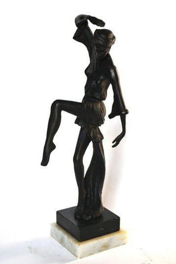 Sculpture, Dancer - 30 cm - Marbre, Bronze