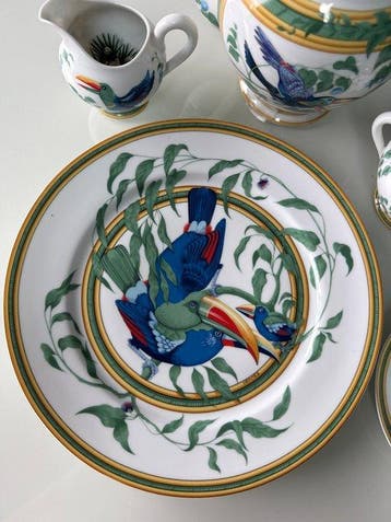 Hermès - Service à thé (5) - Toucans - Porcelaine