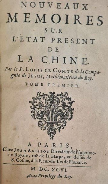 Louis Le Comte - Nouveaux mémoires sur létat présent de la, Antiek en Kunst