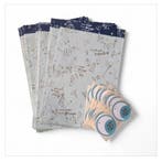 20x Cadeauzak + 20x naamsticker - Sint Songtekst BLAUW Si..., Ophalen of Verzenden, Nieuw