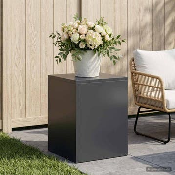 vidaXL Plantenstand Antraciet 30 x 30 x 40 cm Roestvrij, Verzenden, Nieuw