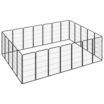 vidaXL Hondenkennel 24 panelen 50 x 100 cm gepoedercoat, Dieren en Toebehoren, Verzenden, Nieuw