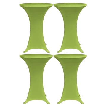 vidaXL Tafelhoes stretch 4 st 60 cm groen, Verzenden, Nieuw