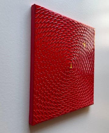 Aykaz Arzumanyan - Rose - 919 - Abstraction géométrique