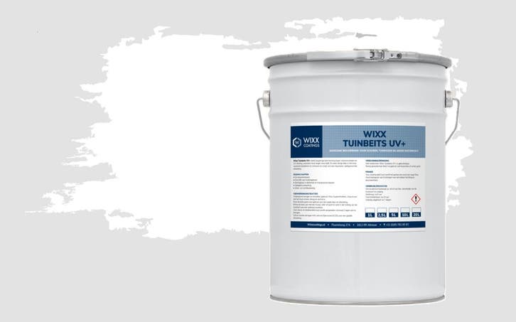 Wixx Tuinbeits UV+ Wit 5L, Doe-het-zelf en Bouw, Verf, Beits en Lak, Wit, Nieuw, Verzenden