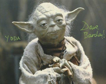 Star Wars - Signed by Dave Barclay (Yoda), Collections