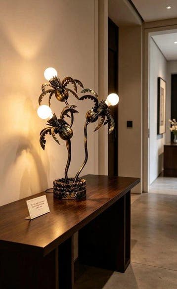 Lampe - Fer, fait à la main. Style Maison Jansen, Maison & Meubles