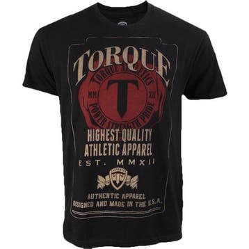 Torque Athletics Initials T-Shirt Power Strength Pride, Verzenden, Vechtsport, Nieuw, Torque
