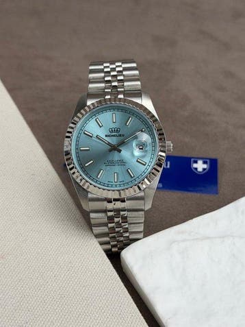 Richelieu - Classic 41mm Light Blue Dial Date -, Nieuw