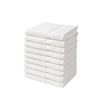 Handdoeken 50×100 cm – Set van 10 – 400 g/m² - Hotel Wit, Verzenden
