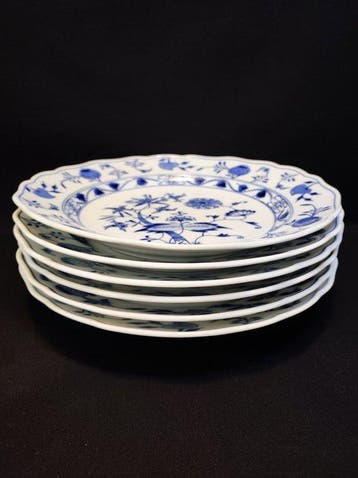Meissen - Bord (6) - Ø 25,2 cm 6er Set antike große Teller