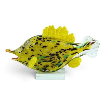 sculptuur, Exotic Fish - 27 cm - 15 cm - Glas