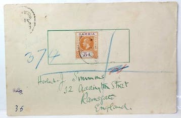 Gambia 1890/1980 - Vintage Gambia Postpapier en, Gestempeld