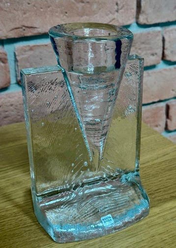 Kosta Boda - Kjell Engman - Kaarsenhouder - Glas - Ijstijd