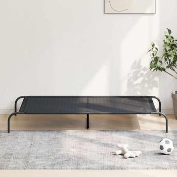 vidaXL Hondenmand verhoogd 150x90x20 cm textiel en staal, Verzenden, Nieuw
