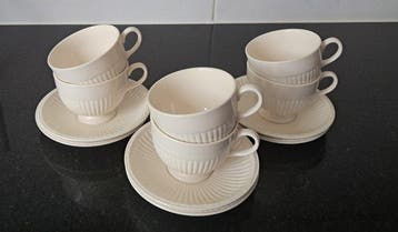 Service à thé et café (6) - Faïence - Wedgwood Edme tasses à