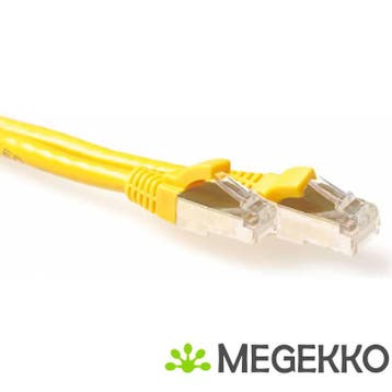 ACT Gele 10 meter LSZH SFTP CAT6A patchkabel snagless met, Verzenden