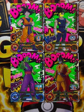 Bandai - 4 Card - Dragon Ball, Dragon Ball Z - Son Goku, Nieuw