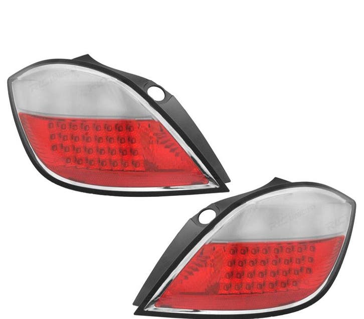 FEUX ARRIÈRE POUR OPEL ASTRA H 04-09 5P LED ROUGE BLANC, Auto-onderdelen, Verlichting, Verzenden