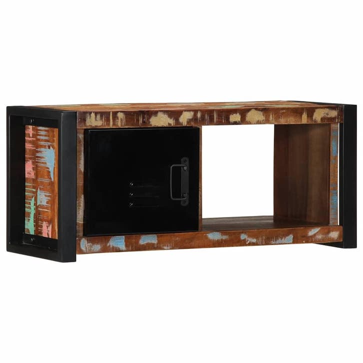 vidaXL Tv-meubel 80x30x35 cm massief gerecycled hout, Huis en Inrichting, Kasten |Televisiemeubels, Nieuw, Verzenden