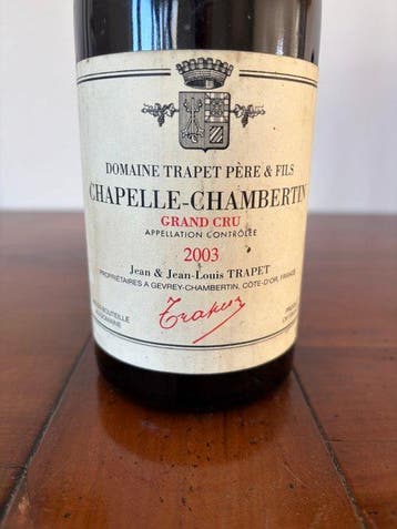 2003 Domaine Trapet Père & Fils - Chapelle-Chambertin Grand, Nieuw