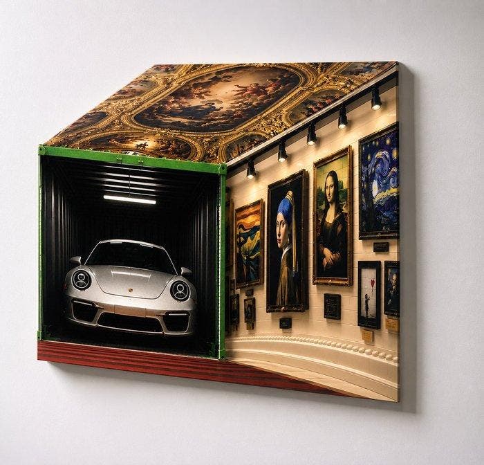 Moabit - Exit Through The Gift Shop X Reverspective Illusion, Antiquités & Art, Art | Objets design