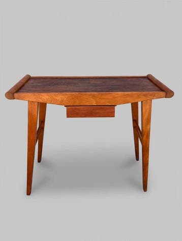 Console - Bois - Console avec miroir, années 1950