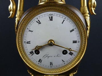 Pendule de cheminée - Bronze, Laiton - 1800-1850, Antiquités & Art