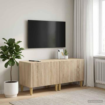 vidaXL Tv-meubel Sonoma Eiken Bewerkt hout, Verzenden