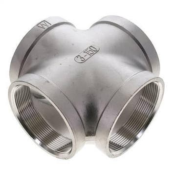 Rp 3 Femelle Croix en acier inoxydable 16 Barre, Bricolage & Construction, Verzenden