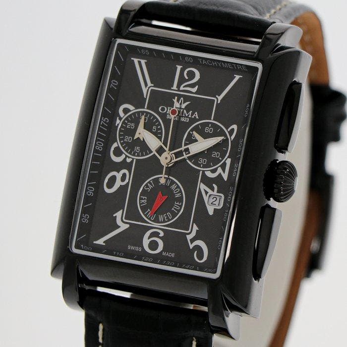 Optima - Swiss Made Watch - OSC123-BL-3 - Zonder, Handtassen en Accessoires, Horloges | Heren