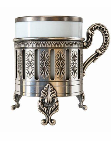 Heinrich - Service à café (6) - Argent 800 - 6 tasses à café