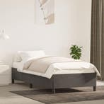 vidaXL Bedframe zonder matras 80x200 cm fluweel donkergrijs, Verzenden, Nieuw