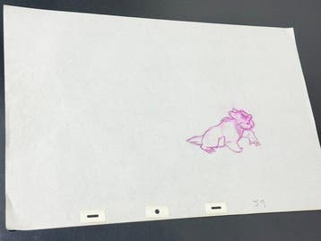 Walt Disney Mr. Digger Pan Animatietekening (49x32 cm, grote