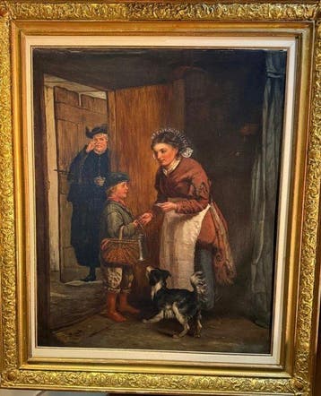 Angelo Inganni (1807–1880), Attrib. - Il parroco in visita