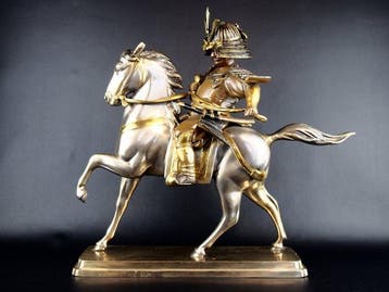 Koper - Kusunoki Masashige  Takaoka Copperware - Groot