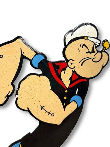 Popeye - Emaille plaat - Emaille, Antiek en Kunst