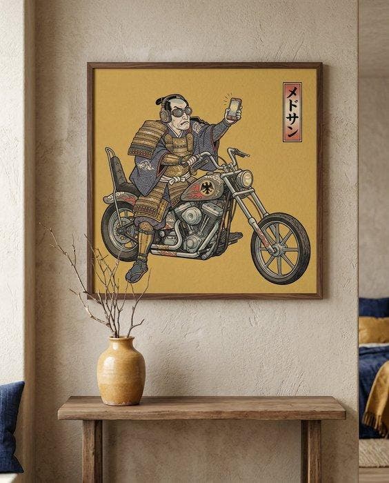 MEDSAN - Edo Rider () - Hand Signed, Antiek en Kunst, Kunst | Designobjecten