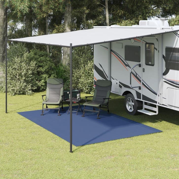 vidaXL Tenttapijt 4x2,5 m blauw, Caravanes & Camping, Accessoires de tente, Envoi