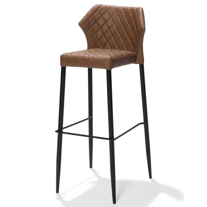 Barkruk Louis | Brandvertragend | Cognacbruin | Kunstleer |, Zakelijke goederen, Horeca | Keukenapparatuur, Nieuw in verpakking