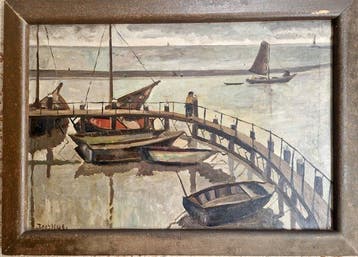 Jeanne Bieruma Oosting (1898-1994) - De haven van Lemmer